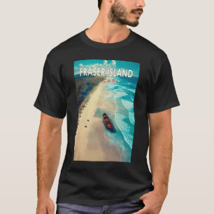 Fraser Island K'gari Australien Reisen Vintag T-Shirt