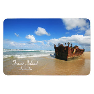 Fraser Island Shipwreck, Australien, Premium Magne Magnet