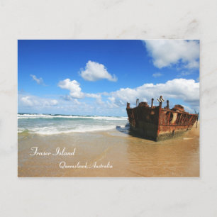 Fraser Island Shipwreck - Postcard Postkarte