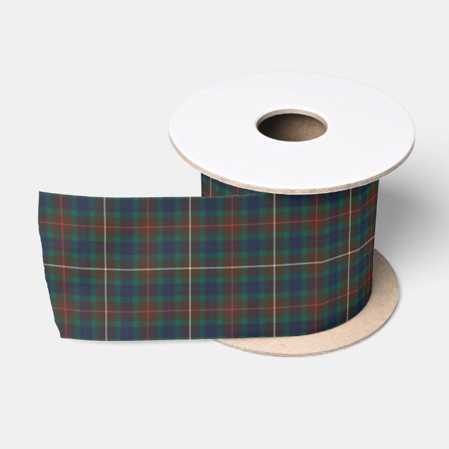 Fraser Jagd Tartan Kariertes Muster Satinband (Spule)
