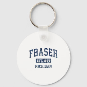 Fraser Michigan Mi Vintage Sportsw Established Des Schlüsselanhänger