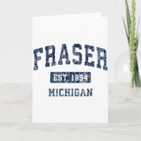 Fraser Michigan Mi Vintage Sportswear Design