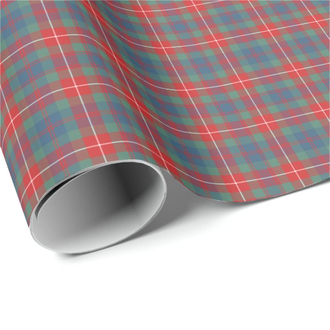 Fraser of Lovat Ancient Clan Tartan Geschenkpapier (Rolleneckpunkt)