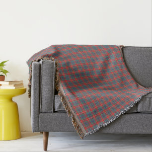 Fraser of Lovat Ancient Tartan Hellblau Kariert Decke