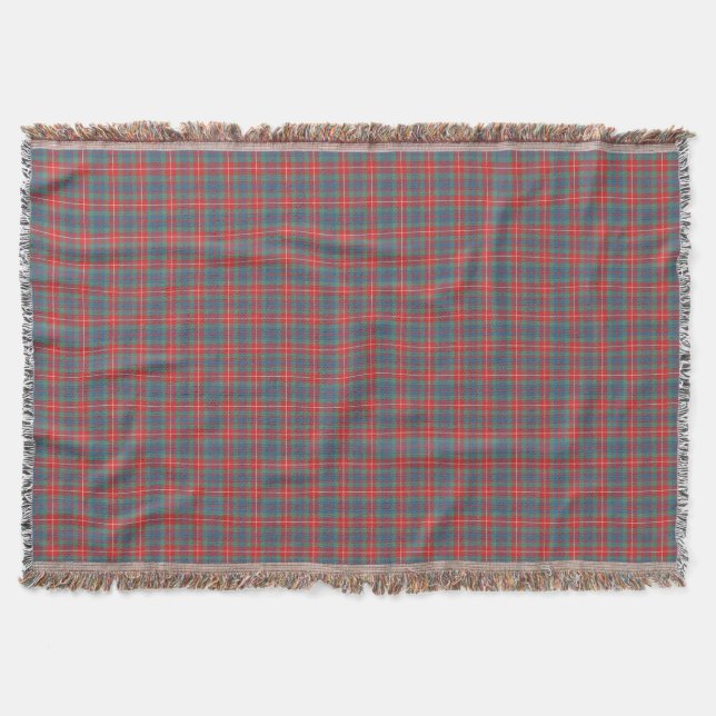 Fraser of Lovat Ancient Tartan Light Blue Kariert Decke (Vorderseite)