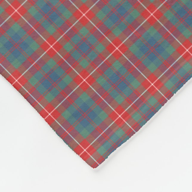 Fraser of Lovat Light Blue Ancient Clan Tartan Fleecedecke (Ecke)