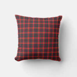 Fraser of Lovat Modernes Tartan Rot und Blau Karie Kissen