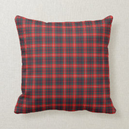 Fraser of Lovat Modernes Tartan Rot und Blau Karie Kissen