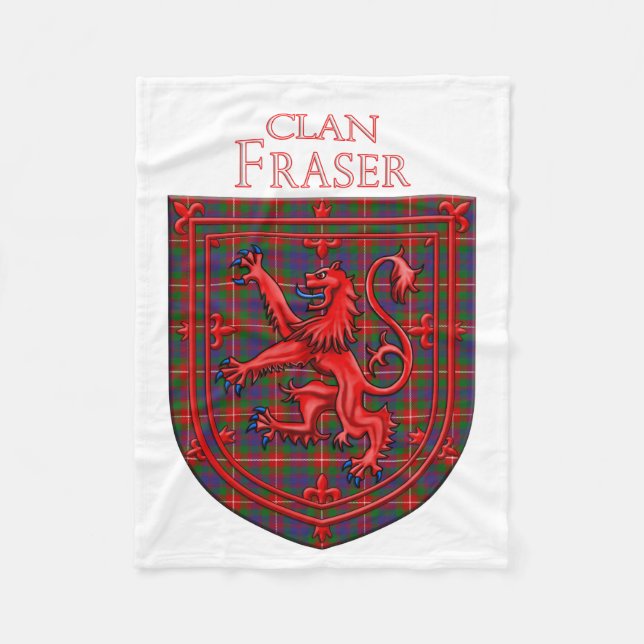 Fraser of Lovat Tartan Scottish Plaid Fleecedecke (Vorderseite)