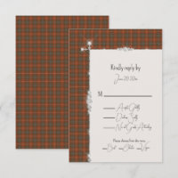 Fraser Red Scottish Tartan Wedding