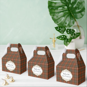 Fraser Red Weathered Schottischer Tartan Geschenkschachtel