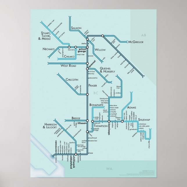 Fraser River 15 x 20 Poster (Vorne)