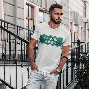 Fraser River Highway Sign British Columbia Kanada T-Shirt