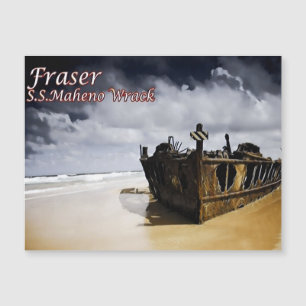 Fraser - S.S.Maheno Wrack - Australien - Magnetkarte