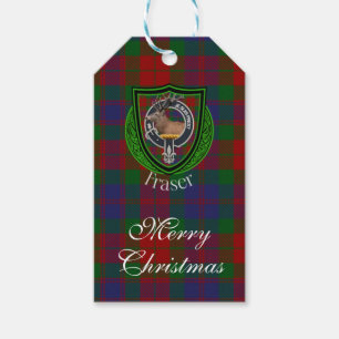 Fraser schottischer Clan Tartan & Wappen Geschenkanhänger