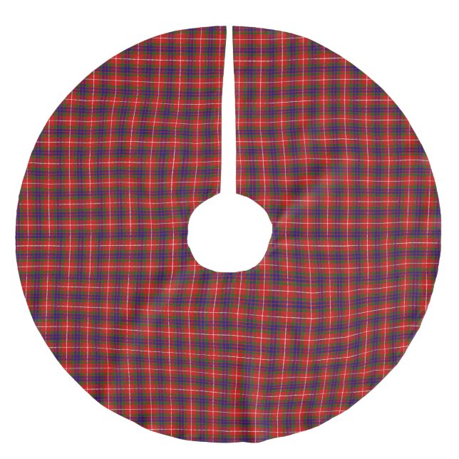 Fraser-Tartan Polyester Weihnachtsbaumdecke (Vorderseite)