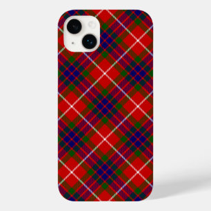 Fraser tartan red blue lila kariert Case-Mate iPhone 14 plus hülle