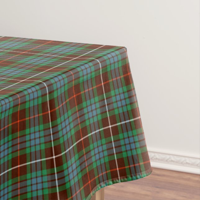 Fraser von Lovat Green und Brown Jagd Tartan Tischdecke (Beispiel)
