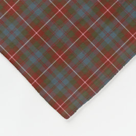 Fraser von Lovat Red and Blue Reproduction Tartan Fleecedecke