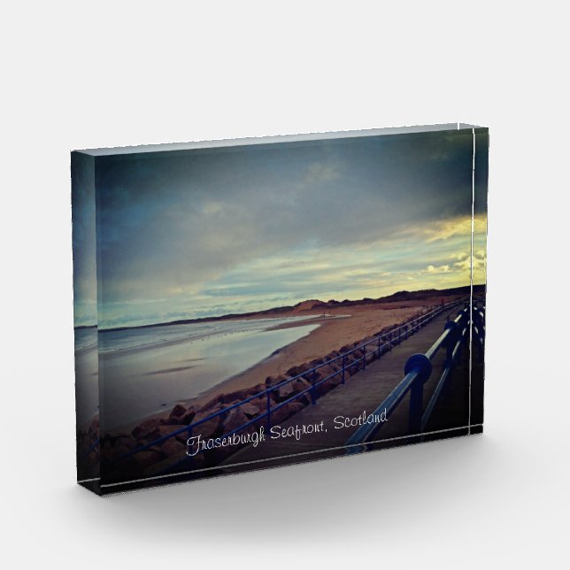 Fraserburgh Bay Seafront Walk, Schottland Fotoblock (Links)
