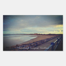 Fraserburgh Bay Seafront Walk, Schottland Rechteckiger Aufkleber