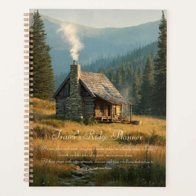 Fraser's Ridge Cabin Sassenach Planer (Vorderseite)