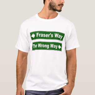 Frasers Weisen-Straßen-Zeichen-Clan-Shirt T-Shirt