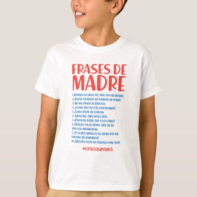 Frases de Madre T-Shirt (Vorderseite)