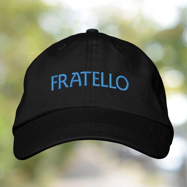 Fratello italienisches Geschenk für Bruder Bestickte Baseballkappe (Von Creator hochgeladen)