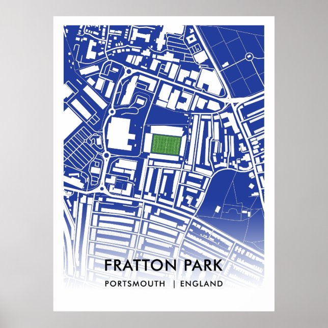 Fratton Park Poster - Zuhause des FC Portsmouth (Vorne)