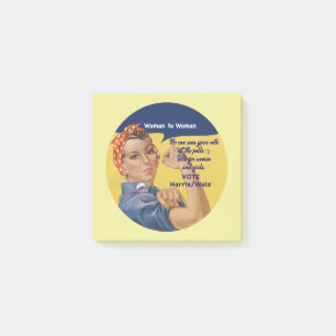 Frau2Frau Post-it-Hinweise   Rosie the Riveter Post-it Klebezettel
