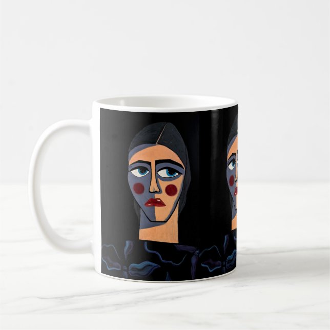 "Frau (102)" Kaffeetasse (Links)