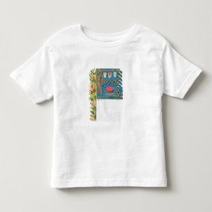 Frau 134 belichtete Buchstaben "A" und Kleinkind T-shirt