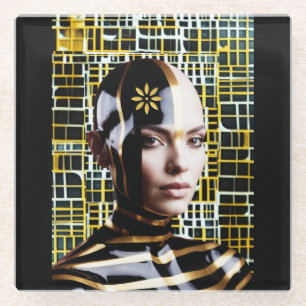 Frau 1 glasuntersetzer