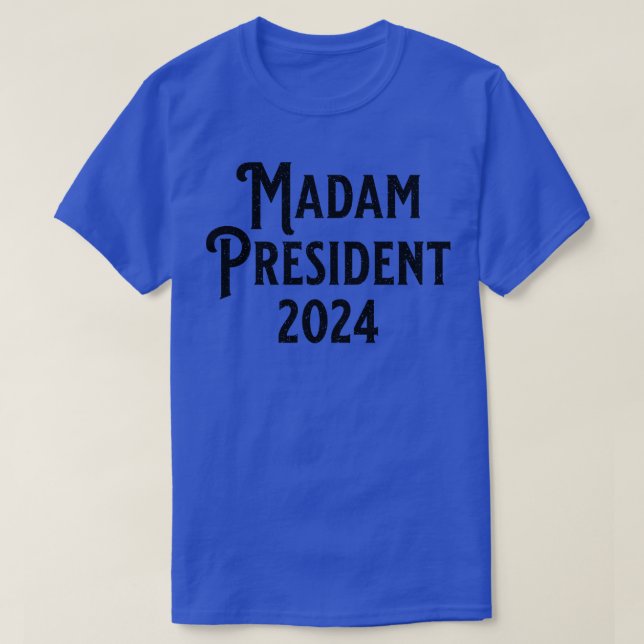 Frau 2024 Schwarz T-Shirt (Design vorne)
