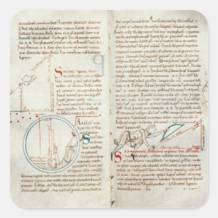 Frau-235 Geometrie f.32 u. 33, von einem 'Traite Quadratischer Aufkleber