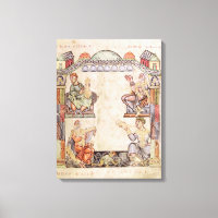 Frau 2 fol.11 Vier Musiker aus einem Stundenbuch