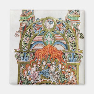 Frau 369 f.29v Pentecost Magnet