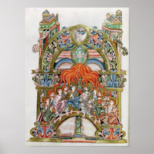 Frau 369 f.29v Pentecost Poster