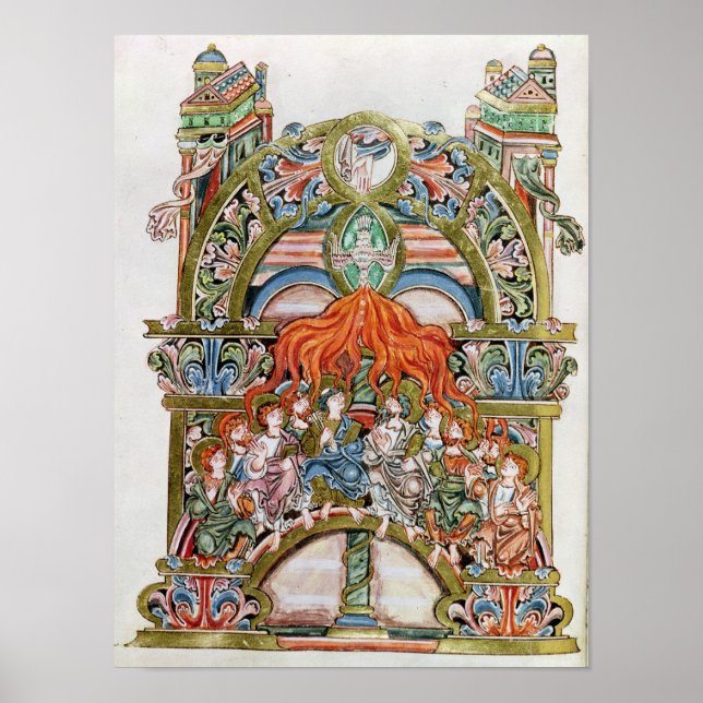 Frau 369 f.29v Pentecost Poster (Vorne)