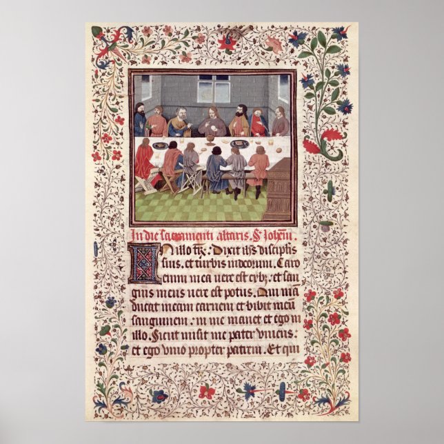 Frau 370 fol.184 Letztes Abendmahler Poster (Vorne)