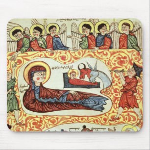 Frau 404 fol.1v die Geburt Christi, von einem Mousepad