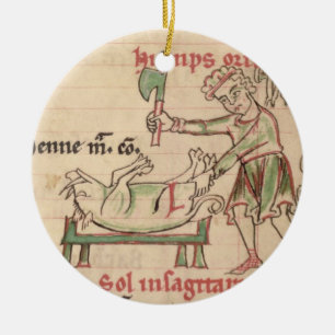 Frau 54. f.6r November: Das Schwein, von einem Keramikornament