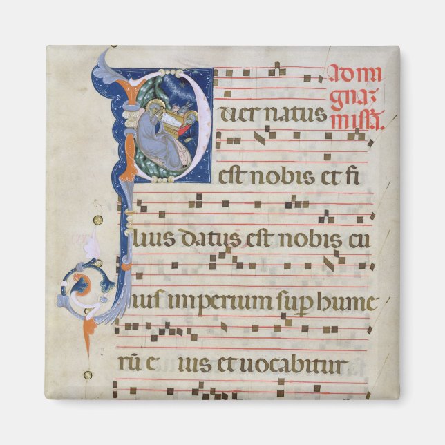 Frau 561 Seite mit geschichtetem Anfangsbuchstaben Magnet (Vorne)
