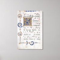 Frau 564 f.13v Page mit einer Historisierung der e