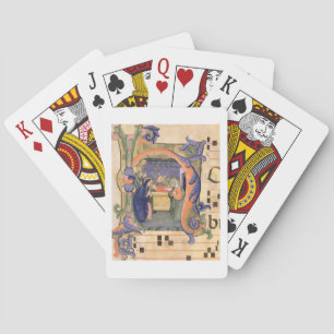 Frau 571 f.6r Historisierte erste "H"-Darstellung  Spielkarten