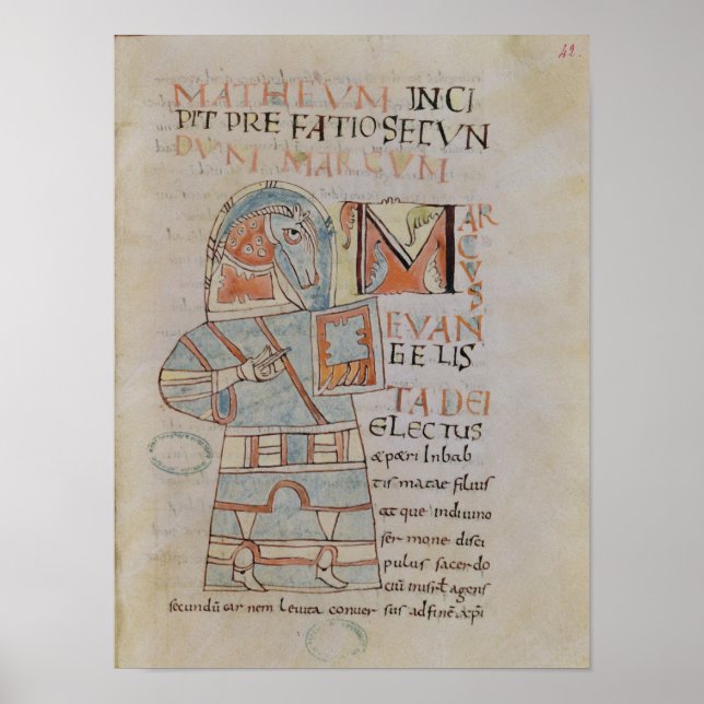 Frau 8 f.42 St. Mark, Evangelist Poster (Vorne)