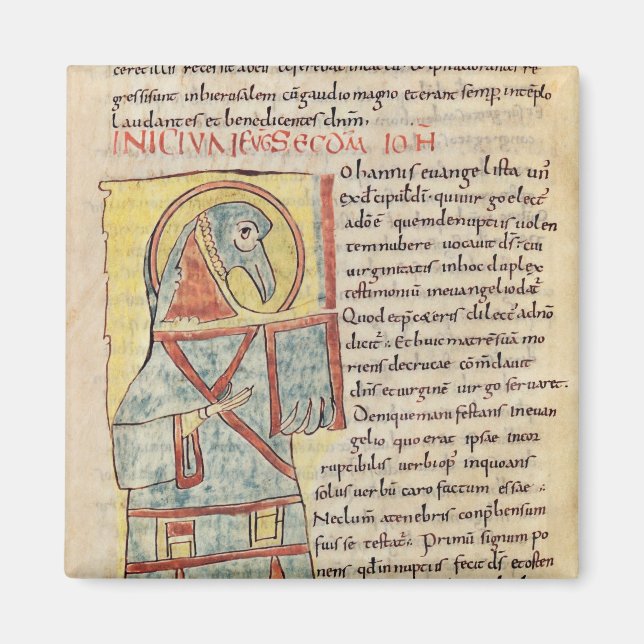 Frau 8 f.95v St. John the Evangelist Magnet (Vorne)