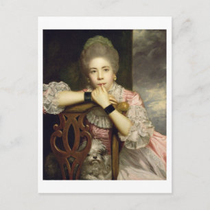 Frau Abington als Miss Prue in Congreves Liebe für Postkarte