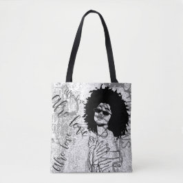 Frau Afro Liebe Graffiti
